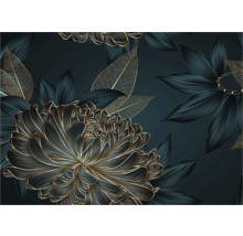 Dekorative Illustration mit Blumen und Blättern