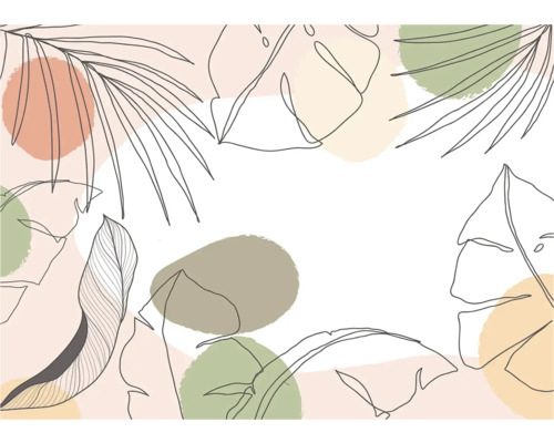 Illustration verschiedener Blätter und Formen