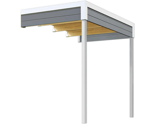 Stahl Carport mit Holzunterkonstruktion