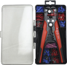 Abisolierzange mit Kabelschuhen im Koffer