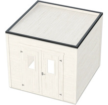 Holz Gartenhaus mit Flachdach und Doppeltür