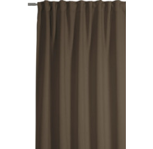 Gardine mit Kräuselbandaufhängung an einer Gardinenstange