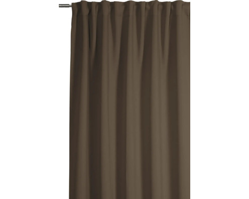 Gardine mit Kräuselbandaufhängung an einer Gardinenstange