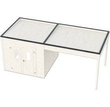 Gartenhaus mit Anbau und Doppeltür