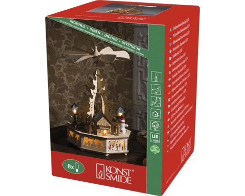 Konst Smide Fensterleuchter mit LED-Beleuchtung in Produktverpackung