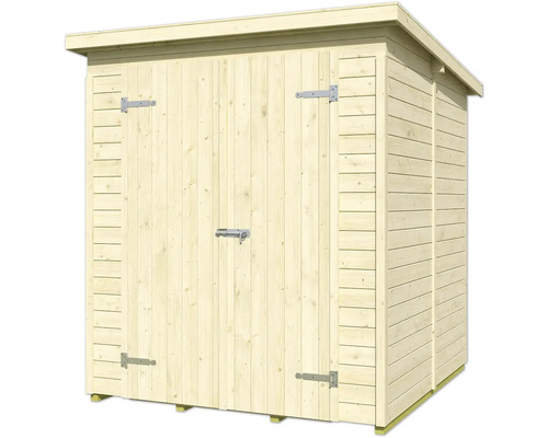 Holzgartenschrank mit Tür