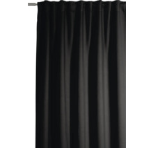 Blickdichter Vorhang mit Kräuselbandaufhängung