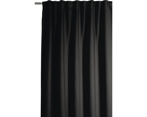 Blickdichter Vorhang mit Kräuselbandaufhängung