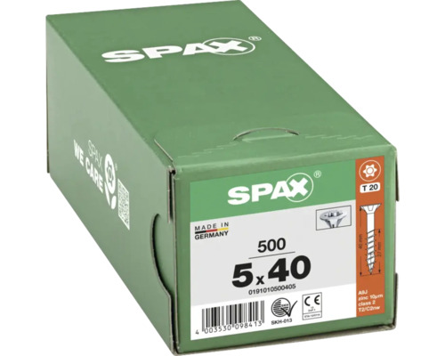 Spax Schrauben 5x40, 500 Stück, Made in Germany
