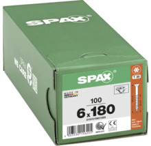 Spax Schrauben 6x180 Millimeter, 100 Stück in Kartonverpackung