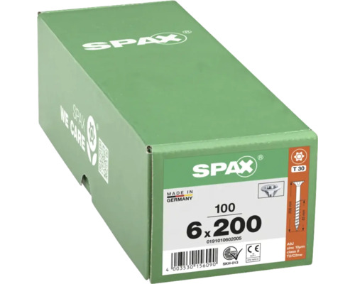 Packung Spax Schrauben 6x200 Millimeter