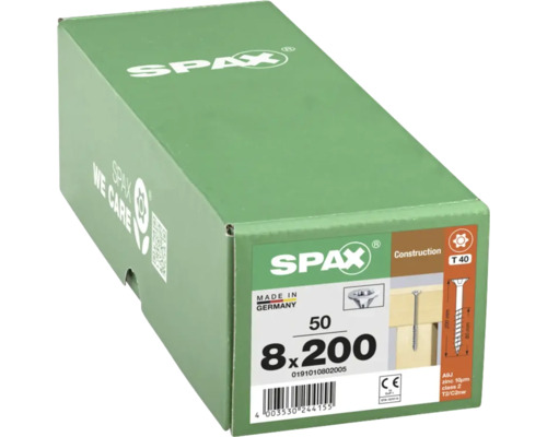 Packung Spax Konstruktionsschrauben 8x200 mm