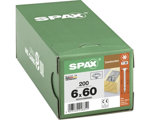 Packung Spax Schrauben 6x60 Millimeter