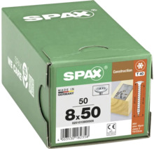 Verpackung Spax Konstruktionsschrauben 8x50 Millimeter, 50 Stück