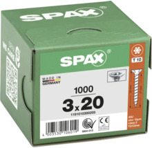 Spax Schrauben 3 x 20 Millimeter, Packung mit 1000 Stück