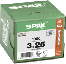 Spax Schrauben 3x25 mm, 1000 Stück in grüner Verpackung