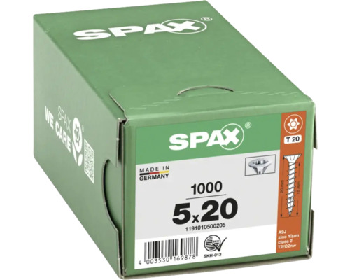 Verpackung Spax Schrauben 5 x 20 Millimeter