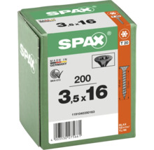 Schrauben von Spax, 3,5 x 16 mm, 200 Stück, Verpackung