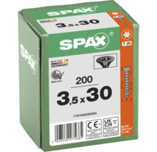 Packung Spax Schrauben 3,5x30 Millimeter, 200 Stück