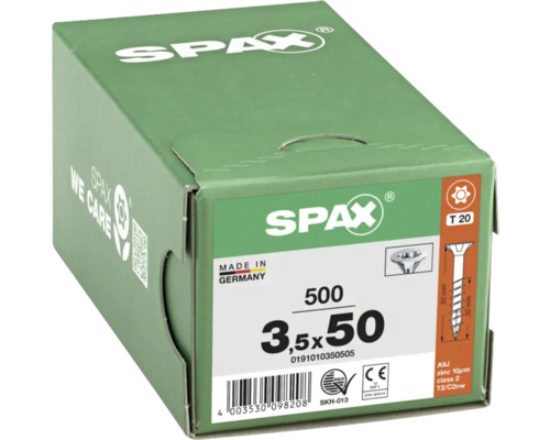 Verpackung Spax Schrauben 3,5x50 Millimeter