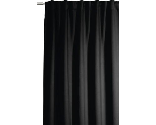 Gardine mit Kräuselbandaufhängung an einer Gardinenstange