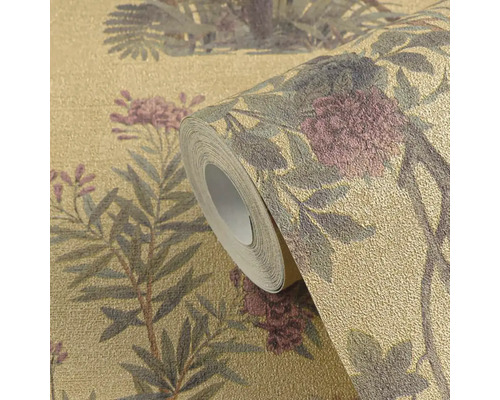 Tapetenrolle mit floralem Muster
