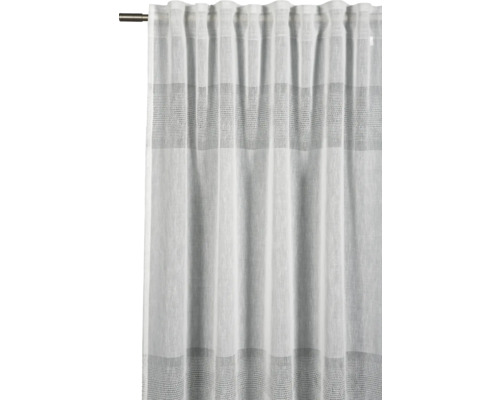 Gardine mit dekorativen Webstreifen