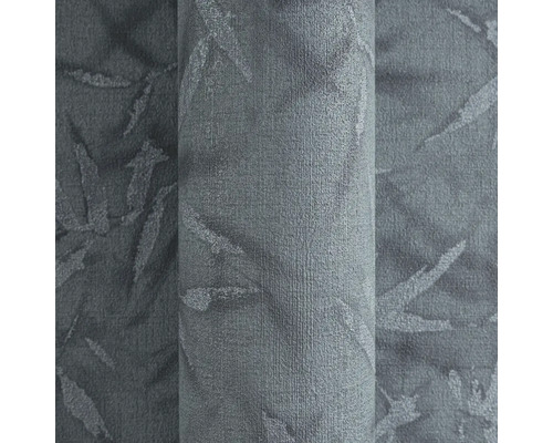 Graue textile Rollenware mit Blättermuster