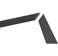 Zwei schwarze Bilderleisten mit Gehrungsschnitt