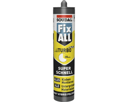 Soudal Fix ALL Turbo Montagekleber weiß 430 g Soudal Fix All Turbo Klebstoffkartusche