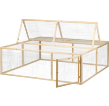 Holz Kleintierstall mit Gitter