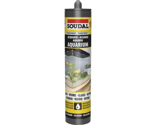 Soudal Aquarium Silikon transparent 290 ml Soudal Aquarium Silikonkartusche