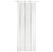 Weißer Gardinenschal mit Ösenaufhängung