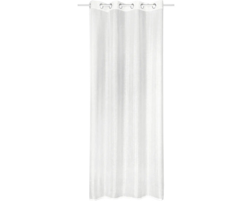 Weißer Gardinenschal mit Ösenaufhängung