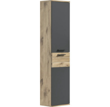 Hochschrank mit zwei Türen und drei Schubladen