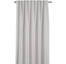 Vorhang aus Stoff mit Faltenbandaufhängung an Gardinenstange