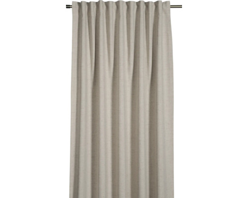 Vorhang aus Stoff mit Faltenbandaufhängung an einer Gardinenstange