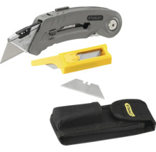 Stanley Logo Cuttermesser mit Klingen, Halter und Messertasche