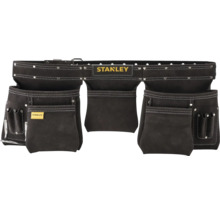 Stanley Werkzeuggürtel aus Leder mit mehreren Taschen und Halterungen