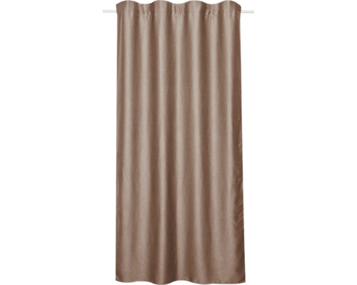 Gardine aus Stoff mit Faltenbandaufhängung