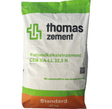 Thomas Zement Portlandkalksteinzement CEM II/A-LL 32,5 R, 25 kg Sack