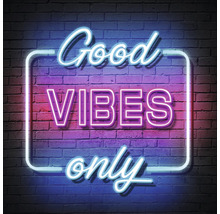 Neonreklame mit der Aufschrift Gute Stimmung nur