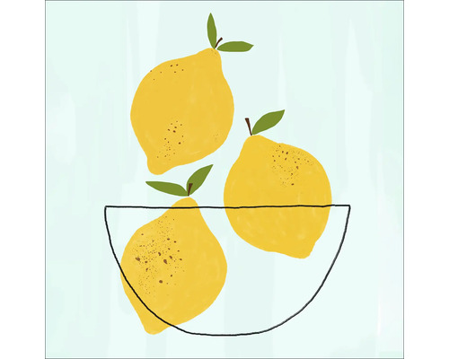 Illustration von Zitronen in einer Schüssel