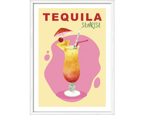 Gerahmtes Tequila Sunrise Bild für die Wand