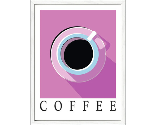 Illustration einer Tasse Kaffee im Rahmen