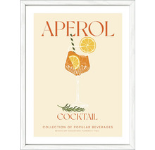 Grafik eines Aperol Cocktails im weißen Rahmen