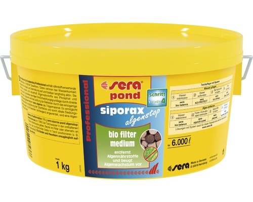 Filtermedium sera Siporax pond Algenstop 1 kg-0