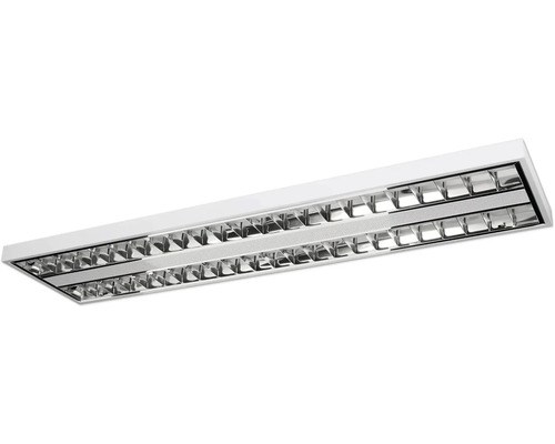 LED Rasterleuchte 21W 5600 lm einstellbares weiß 2700/4000/6500 K 124,5x31,2 cm Piru weiß UGR<19 geeignet als Arbeitsplatzleuchte Deckenleuchte zur Innenraumbeleuchtung