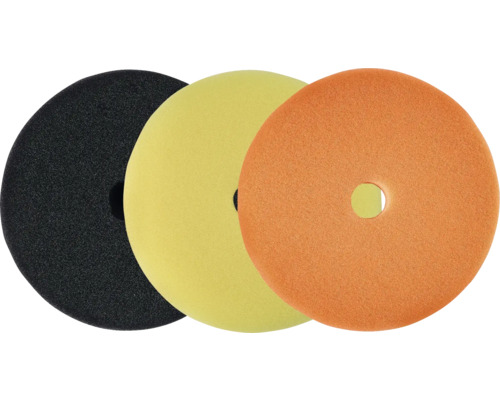 Polierpad-Set Einhell 3 teilig, Ø 125 mm Drei Polierschwämme mit Mittelloch