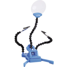 Flexible Lötstation mit Lupe und Krokodilklemmen